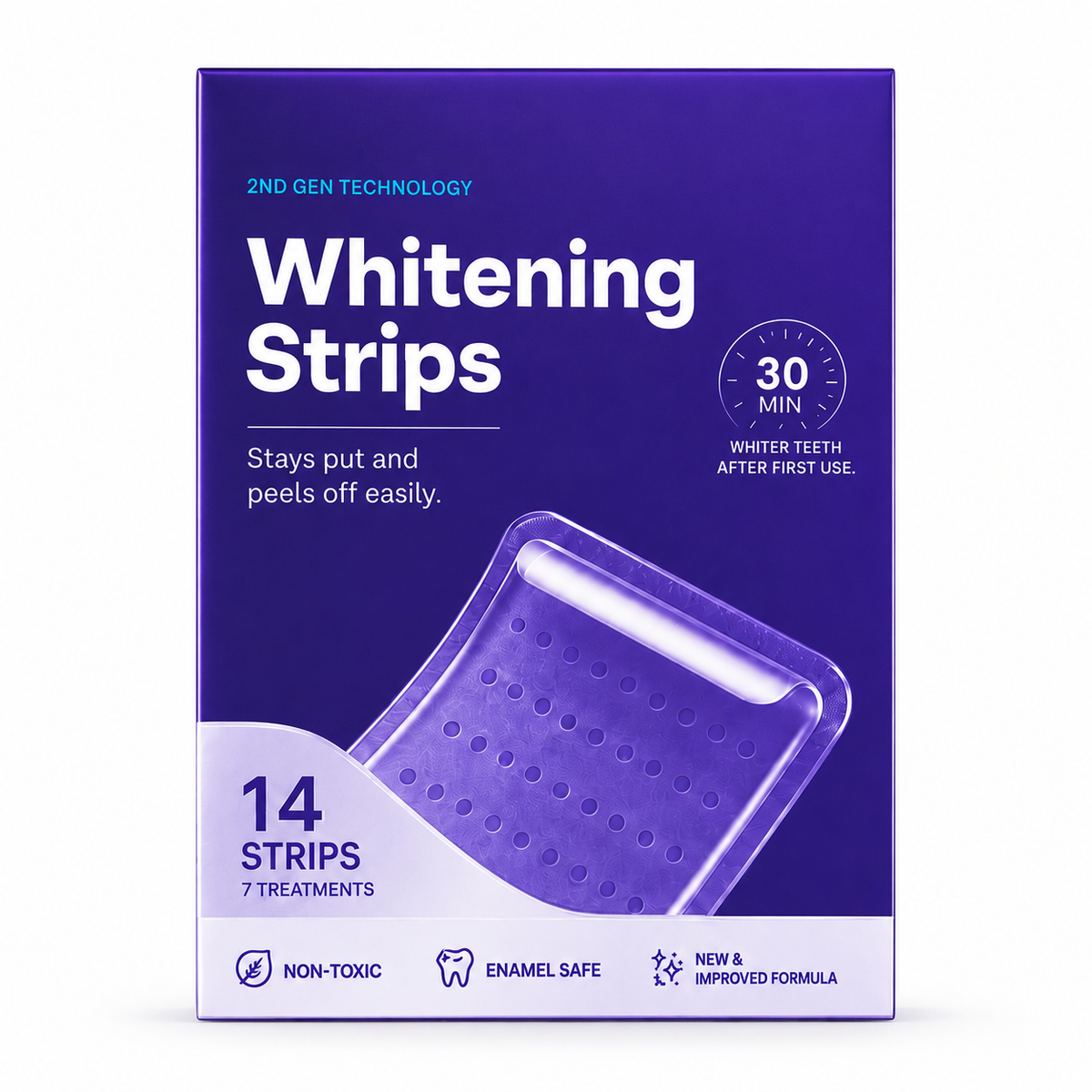 Smile Brighter with Purple Whitening Strips