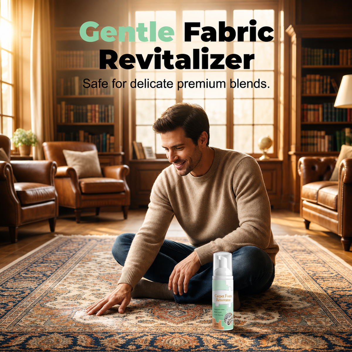 🔥Limited Time Promotion 50% OFF🔥Waterless Carpet Foam Stain Remover with Towel