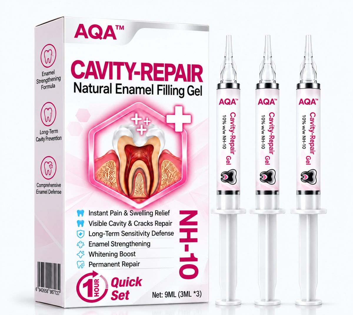 AQA® 🏆DenPerm Cavity-Repair Natural Enamel Filling Gel