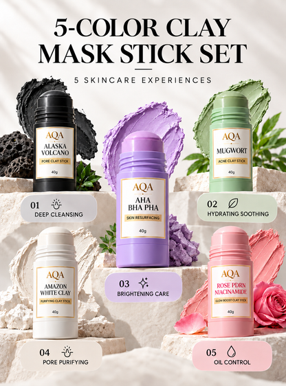 AQA Mud mask Stick Collection 5 Masks for Every Skin Concern