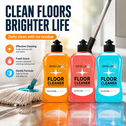 Enzyme-Powered Mop Soap - Long-Lasting Scent Floor Cleaner, Deep Cleans with No Residue, Fast Drying & Pet/Kid-Safe for All Floors, Works with Mops, Steam Mops & Sprayers