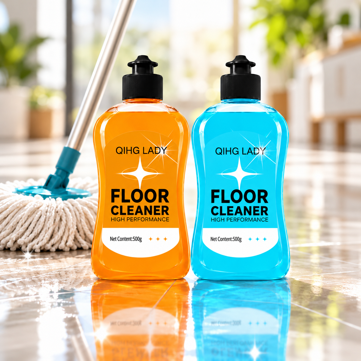 Enzyme-Powered Mop Soap - Long-Lasting Scent Floor Cleaner, Deep Cleans with No Residue, Fast Drying & Pet/Kid-Safe for All Floors, Works with Mops, Steam Mops & Sprayers
